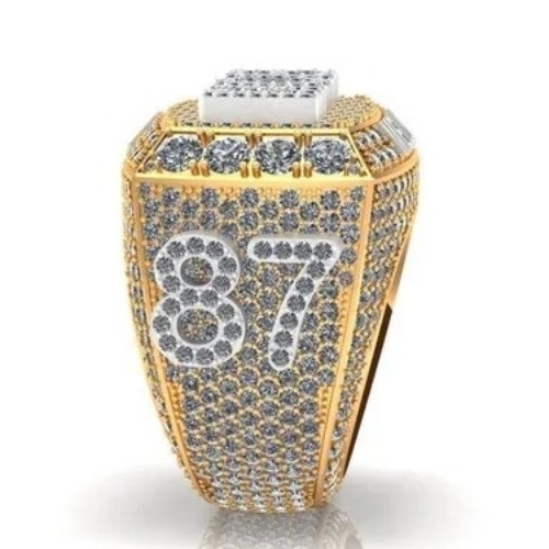 Gold Diamond Fashion Finger Ring