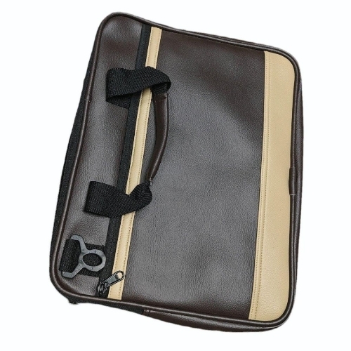 Plain Leather Laptop Side Bag