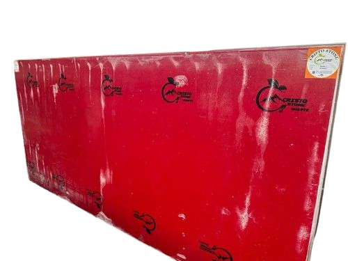 Red Statuario Quartz Stone Slab - 20mm Rectangular, Red Marble | Solid Surface, Durable, Fine Finished