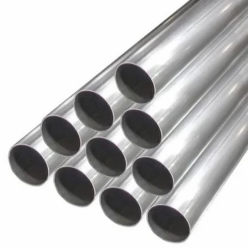 Stainless Steel Pipe - Stainless Steel, Silver, Round | Non-Alloy Alloy, Tested Quality, Customizable