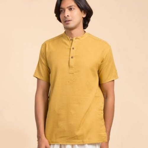 Yellow half sleeve shirt