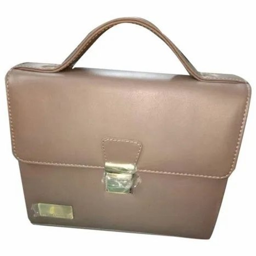 Brown Ladies Leather Hand Bag