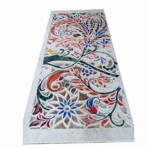Polished Marble Inlay Flooring