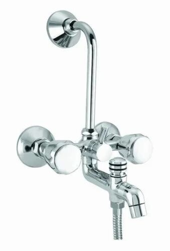 3-In 1 Wall Mixer - Stainless Steel, Standard Size, Silver | Stylish, Durable, Glossy Finish