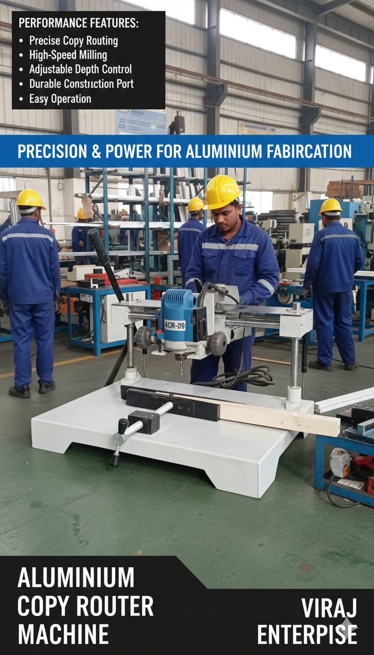 Aluminium Copy Router Machine - Color: White
