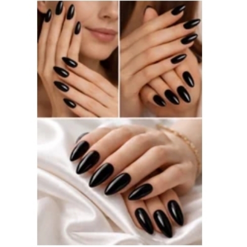 Black Artificial Nails