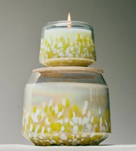 Cheena Glass Candle Jar