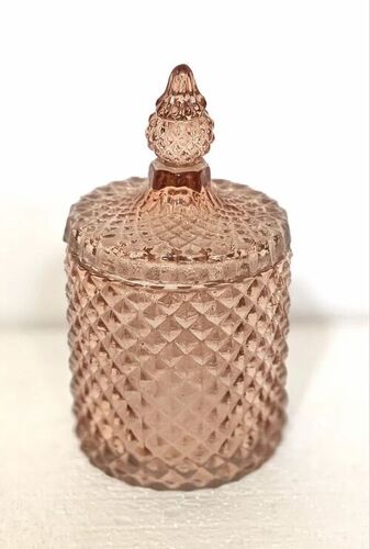 Decorative Glass Candle Jar