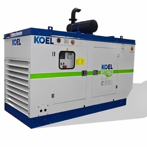 Koel Green Kg1-125ws Silent Diesel Generator - 3220x1300x1795mm, White, 125kVA 3 Phase | Industrial, 12V Battery Start, 230L Fuel Tank