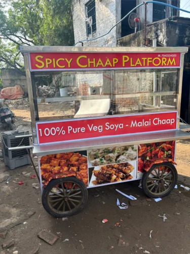 Stainless Steel Unique Food Cart