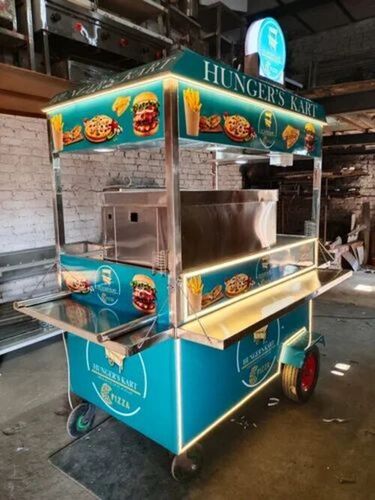 Stylist Stainless Steel Food Cart - Stainless Steel, Standard, Brown | Durable, Rust Proof, New