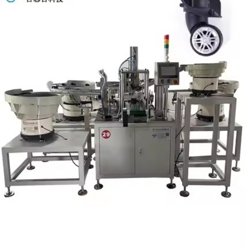 Wheel assembly machine for shuitcase