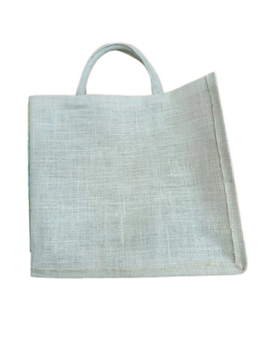White Plain Jute Bag