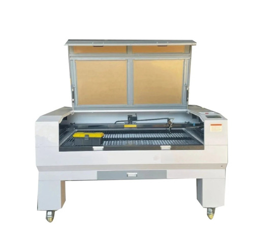 Acrylic Laser Cutting Machine - Mild Steel Body, White, 60W, Semi-Automatic, 600mm/sec, 20mm Thickness, 240V, Single Phase, 50Hz, Low Noise, High Efficiency