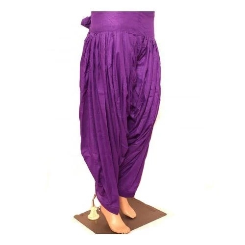 Cotton Patiala Salwar - Cotton, Sizes L to XXL, Purple, Full Sleeves | Breathable, Anti UV, Quick Dry, Comfortable Fit
