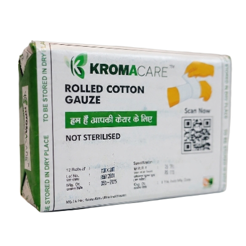 Gauze Roll Bandage - Color: White