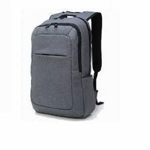 Grey Cotton Laptop Backpack