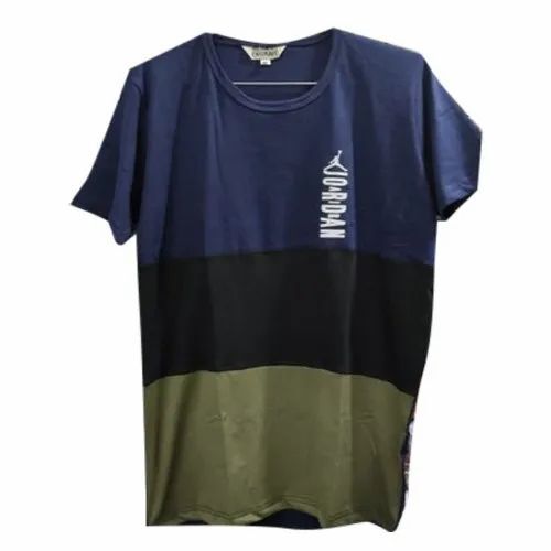 Men Half Sleeve Cotton Lycra T Shirt