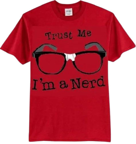 Mens Red Printed T Shirt