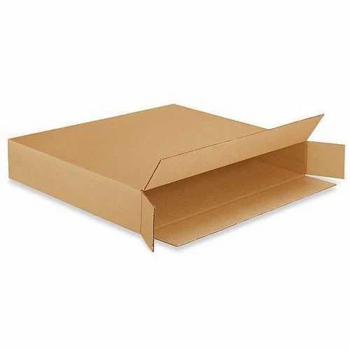 Plain Corrugated Box - Corrugated Paper, Moisture Proof Brown, Customized Packaging | Eco Friendly, Fine Finish, Rectangle Shape