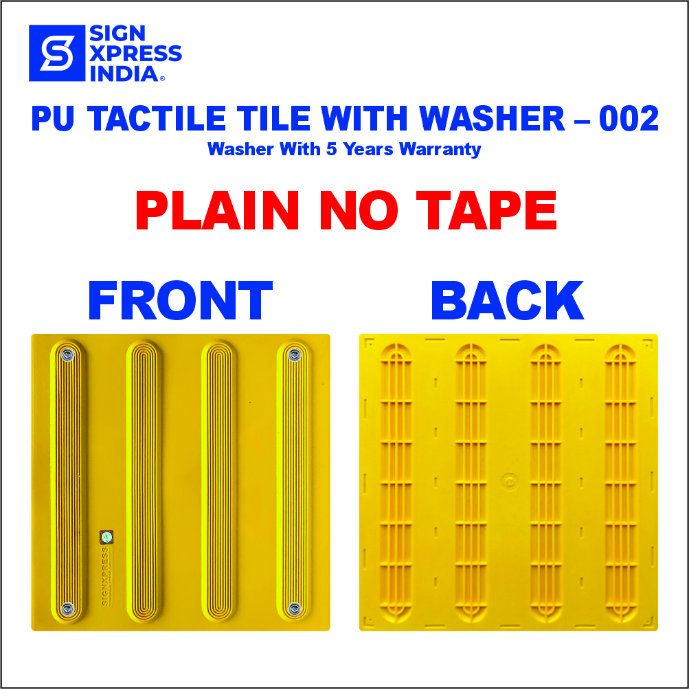 PU Tactile Tile With Washer Plain 002