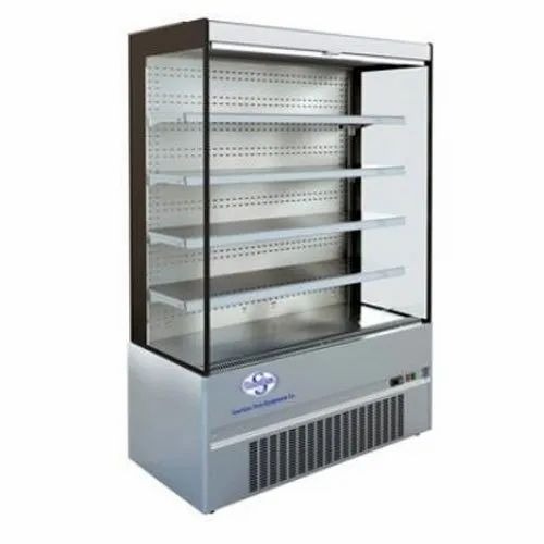 Vertical Food Display Counter - Stainless Steel, Glass, Silver, 1-3 kW, 50 Hz | Metal, Kitchen Use
