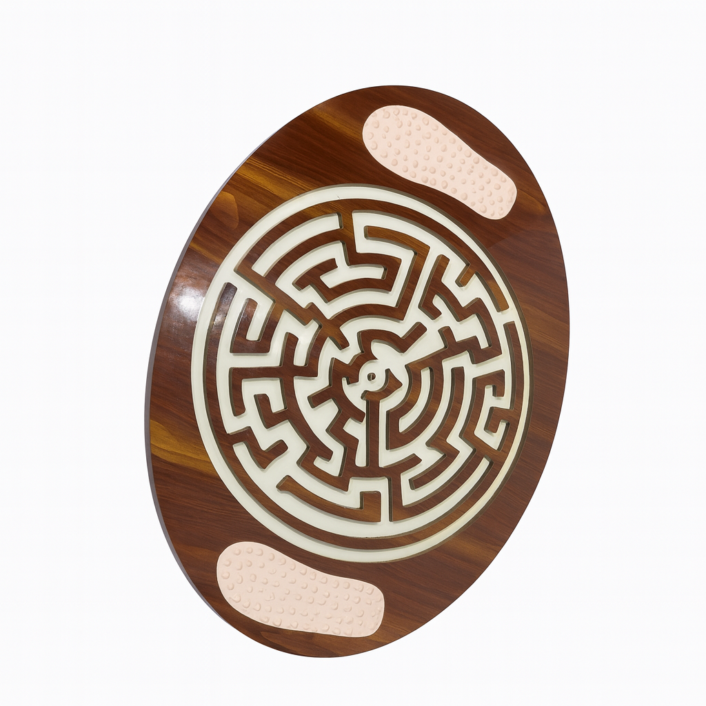 Wooden Wellness Leg Maze Game
