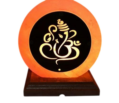 3d Himalayan Rock Salt Lamps - Bakelite, 8 Inch, Orange, 10 Watt, Electric Energy Saving Round Lamp