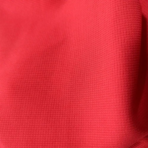 Dry Fit Tin Tin Lycra Fabric Plain - Lycra, Red, Stretchable, Moisture Wicking, Quick Drying, Breathable, Durable