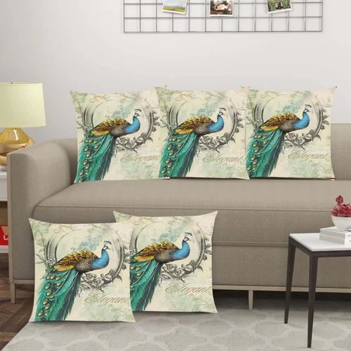 Extra Soft Cushion Cover - Fiber Filled Square Shape | Eco Friendly, Comfortable, New Condition