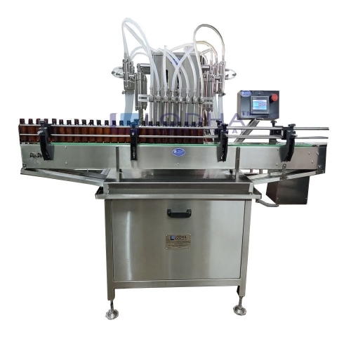 Liquid Filling Machine - Stainless Steel, Silver, 440V | High Filling Accuracy, Fast Production, Adjustable Volume, Leak-Proof System