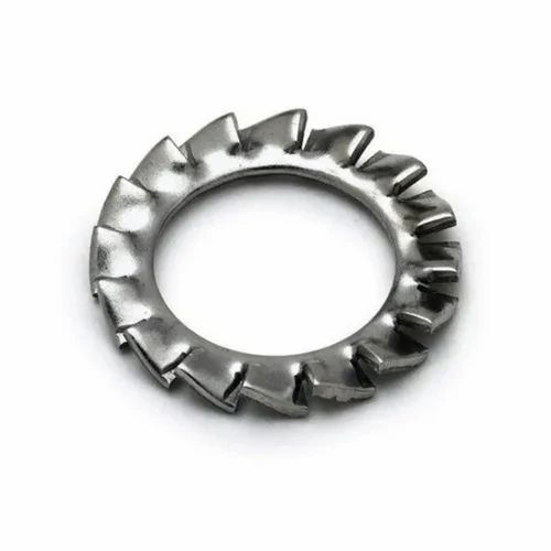 Overlapping Star Washers - Metallic, Grey | Locking Action, Anti-loosening, Spring Tension, Vibration Resistant, Corrosion Resistant
