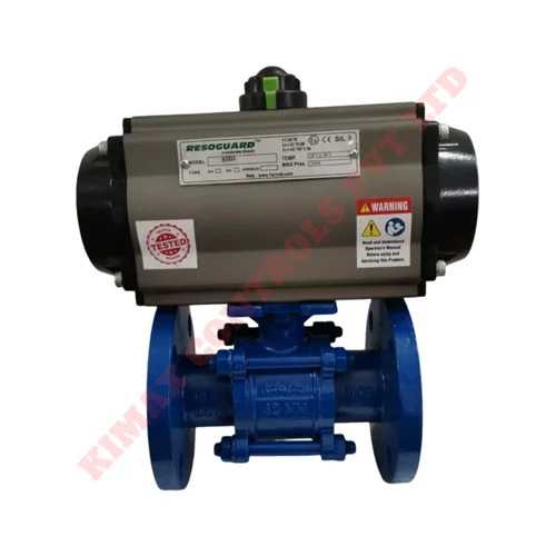 Pneumatic Actuator Ball Valve - Height: 1  Centimeter (Cm)