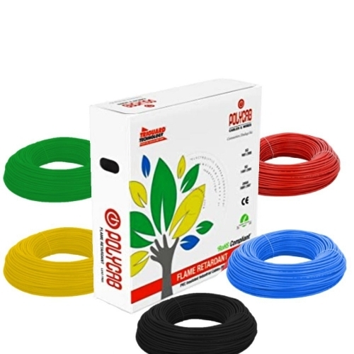 Polycob House Wire - Copper Conductor PVC Insulation | High Conductivity Corrosion Resistant Flexible Design Heat Resistant Low Voltage Drop Long Lifespan Easy Installation Strong Tensile Reliable Performance