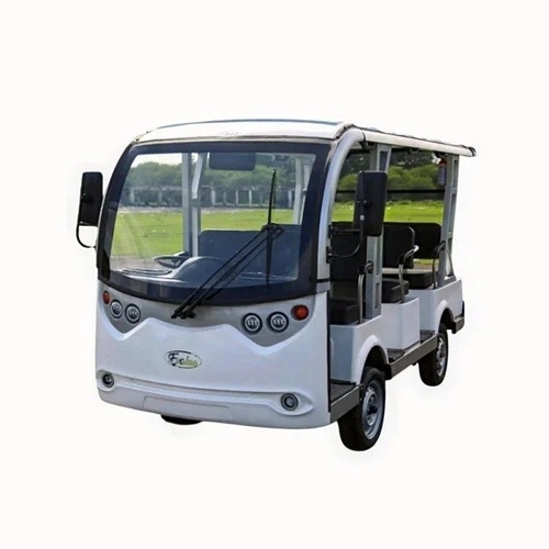 14 seater White Electric Shuttle Bus