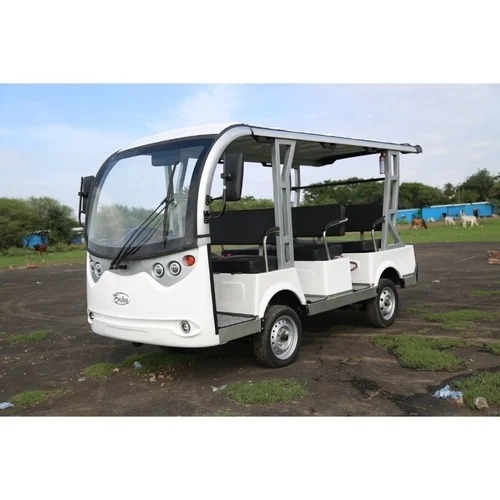 8 seater white Electric Shuttle Bus