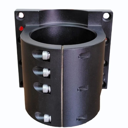 80mm Spindle Motor Clamp - Aluminium, Standard Size, Black | Industrial Use