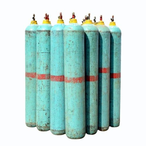 Argon Hydrogen Gas Mixture - Carbon Steel 7 Cubic Meter Cylinder Sky Red Color 150 Bar Pressure | Industrial Welding Application