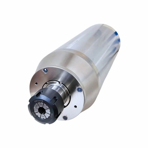Cnc Spindle Motor 4kw - Silver, 3.7 KW AC, 18000 RPM, 3 Phase, ER32 Collet, Watercooled, Ceramic Bearings