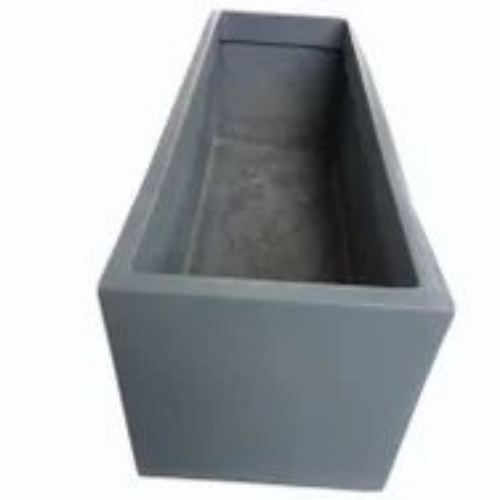 Frp Planter Box - Fiberglass, 12 Inch, Black | Rectangular Garden Use