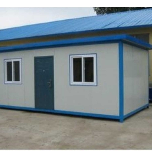 Steel Modular Puff Insulated Cabin - Steel, White | Durable, Suitable for Carport, Guard House, Office, Warehouse