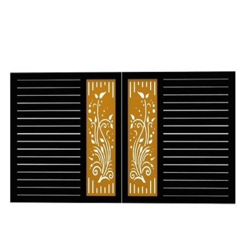 Aluminium Sheet Gate - Aluminium, Black, Handmade | Corrosion Resistant, Rust Proof, Durable