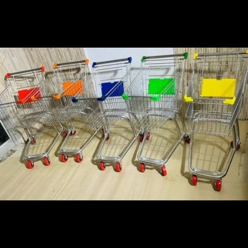 Heavy duty shopping trolleys