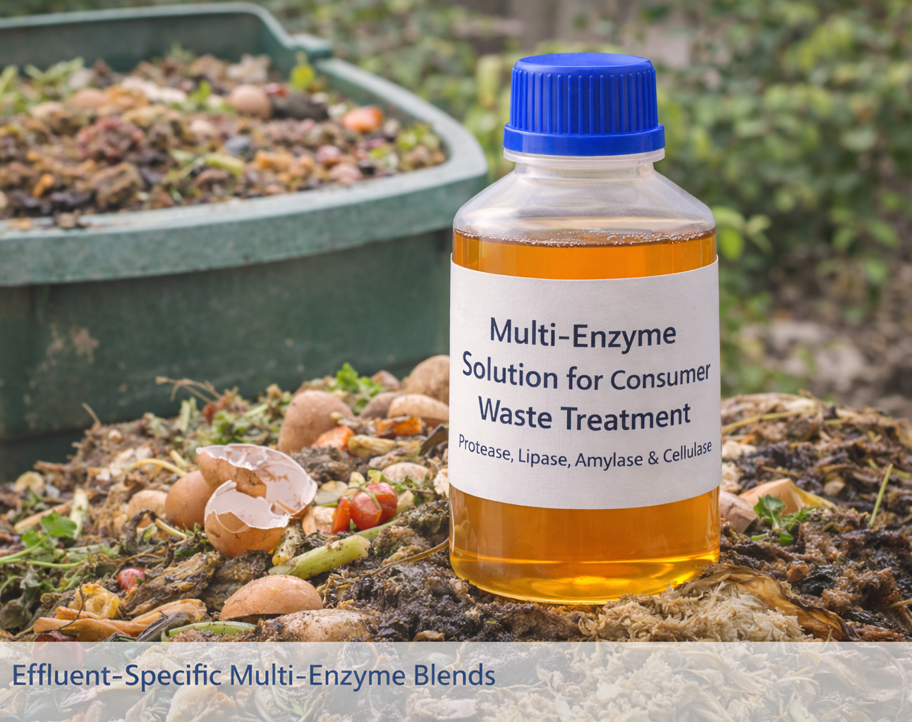 Multi-Enzyme Solution For Consume Waste Treatment - Grade: Industrial Grade