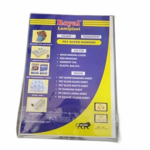 Pet Super Diamond Spiral Book Binding Sheet