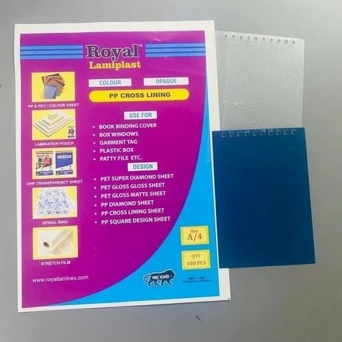 PP Spiral Book Binding Sheet