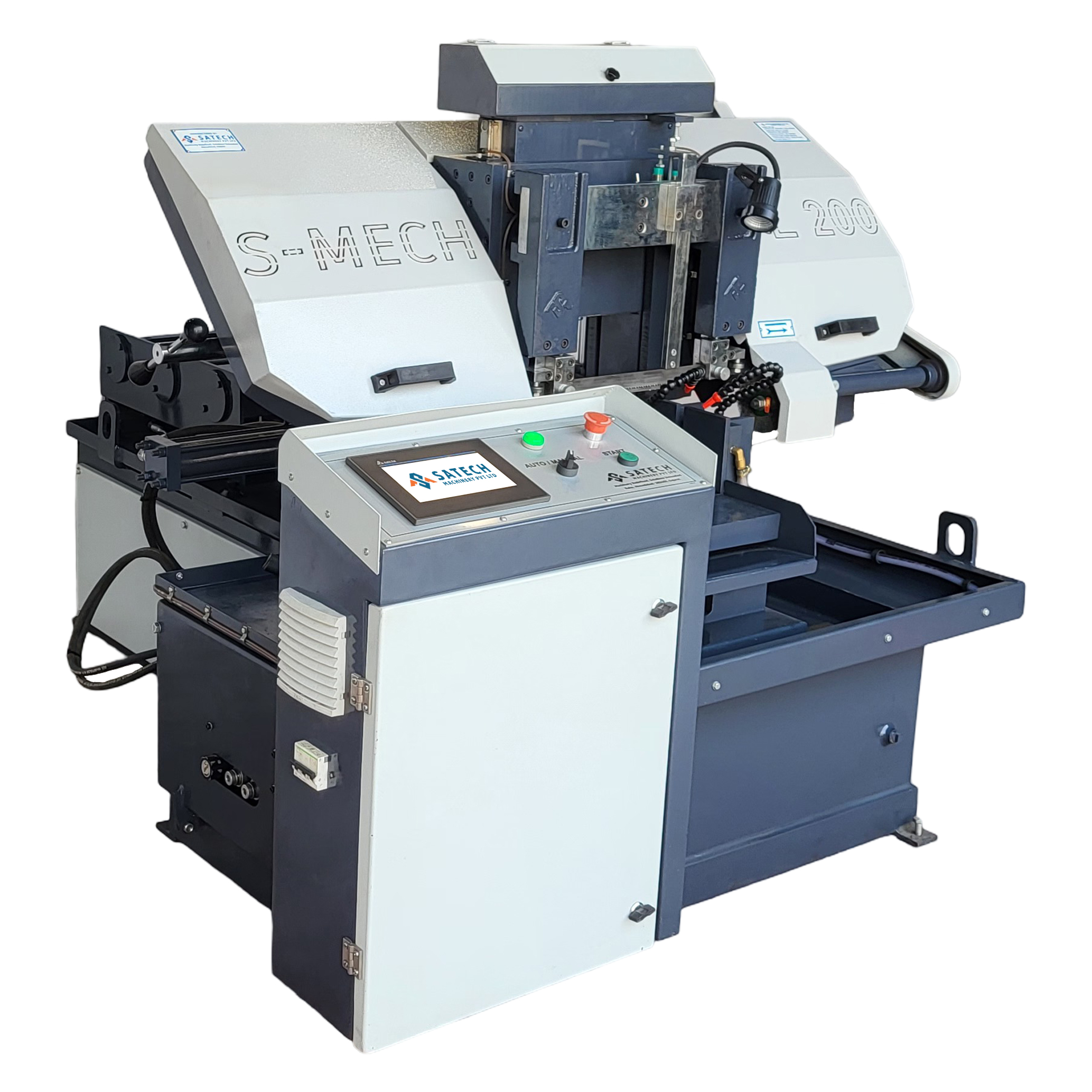 S-Mech Double Column Fully Automatic Bandsaw Sfl200 - Dimension (L*W*H): 2020 X 1550 X 1380 Millimeter (Mm)