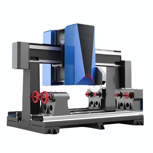 Stone Pillar Carving Cnc Lathe Machine - Color: Black
