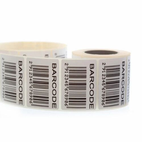 White Paper Plain Barcode Label - Attributes: Attractive Design