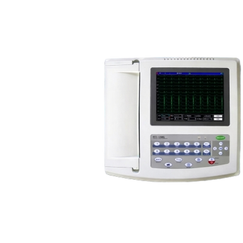 12 Channel Ecg Machine - ABS Plastic Housing, Compact Design | Multi-Channel, Real-Time Display, Arrhythmia Detection